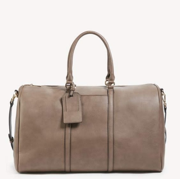 sole society faux leather weekend bag